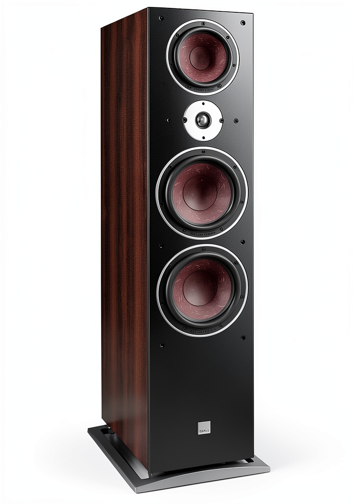 DALI floorstanding speaker placed in a modern living room