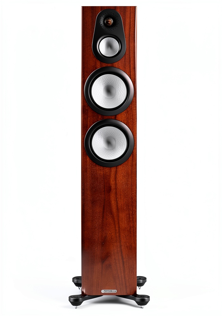 Installing Monitor Audio Silver 300 Floorstanding Speakers Gaming on a wooden desk