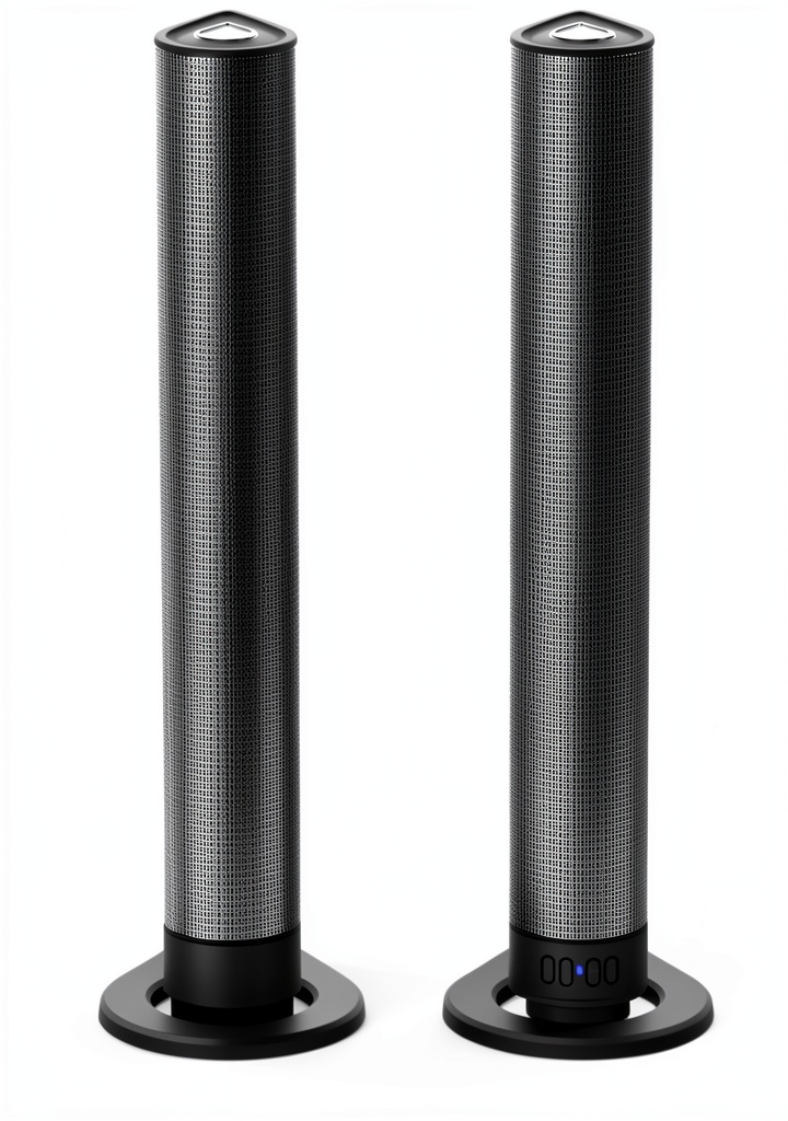 Installing Yoidesu floorstanding speakers in a modern living‑room setting