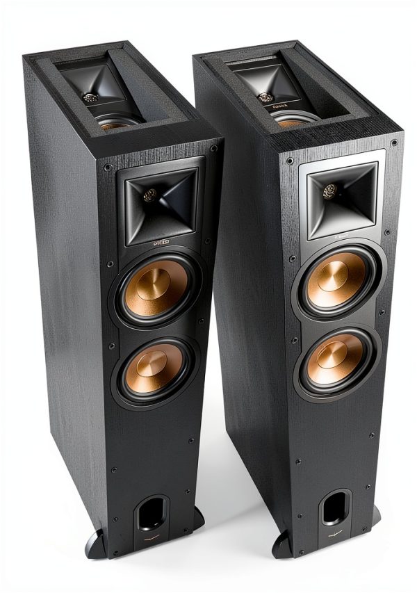 Klipsch Reference R-26FA Tower Speakers Black-0
