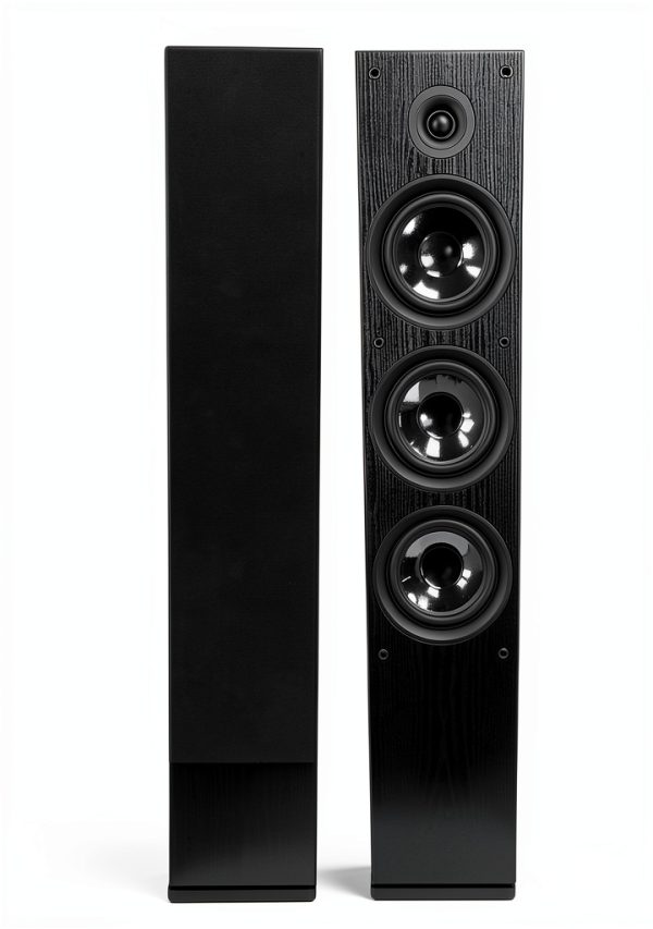 Rockville Floorstanding Speakers Black Grain-0